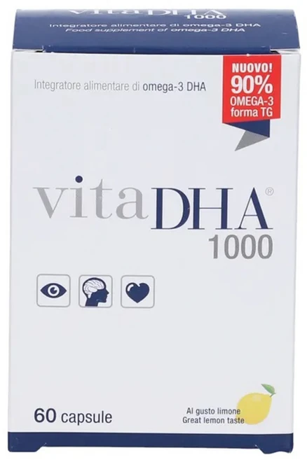 유지에이뉴트라수티컬 비타 DHA 1000 오메가 3 레몬맛 소프트젤, 1개, 60정 - 쿠팡