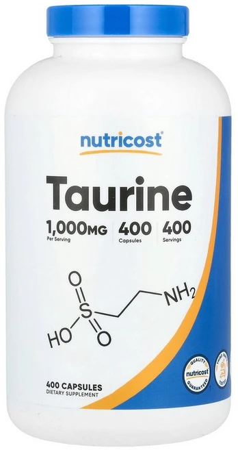 뉴트리코스트 Nutricost 타우린 1 000mg 캡슐 400정124322원산지:기타, 1개 - 쿠팡