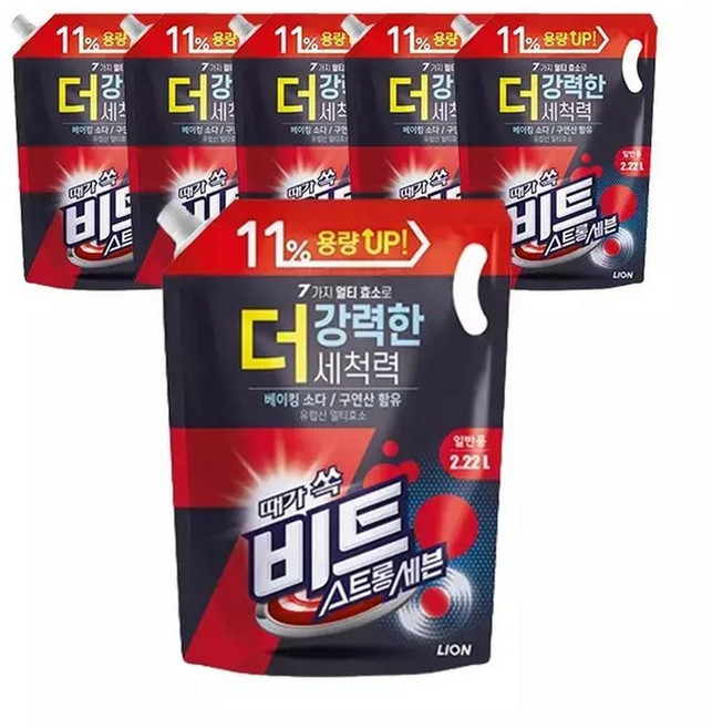 비트 스트롱 세븐 2.22L리필(일반) 6개, 2.22L