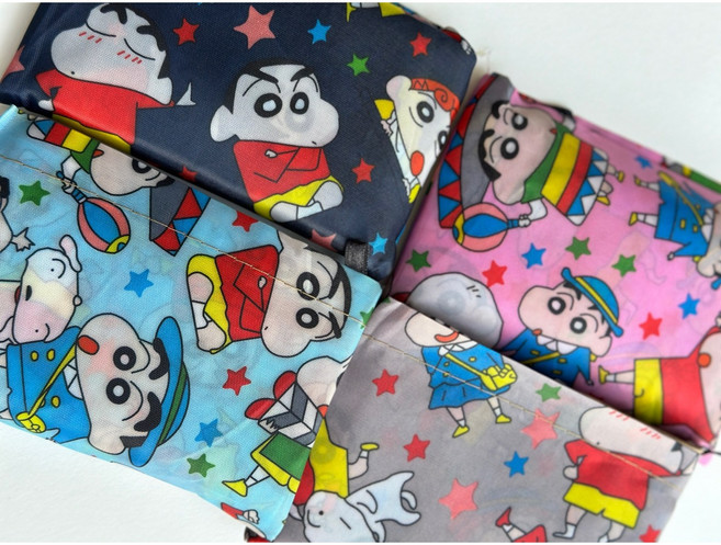 짱구장바구니 큰사이즈 귀여운장바구니 에코백, 1개, 하늘