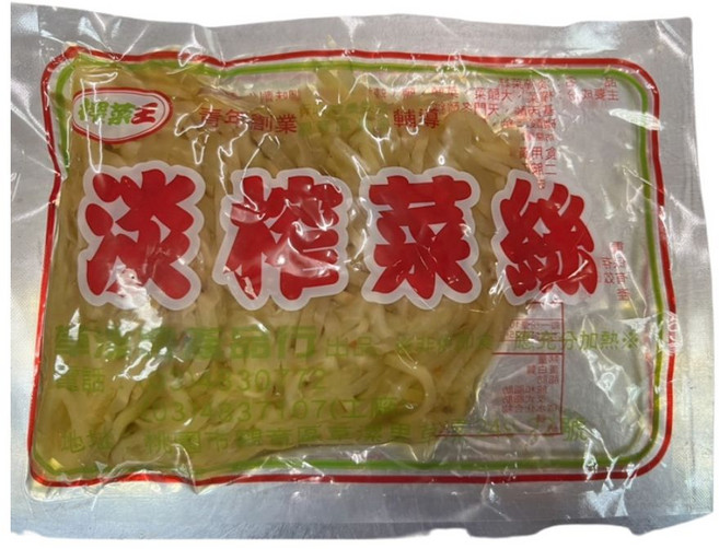 榨菜王 榨菜絲 - 台灣傳統風味小菜 口感爽脆 鹹香適中 搭配稀飯、饅頭的美味選擇, 250g, 6個