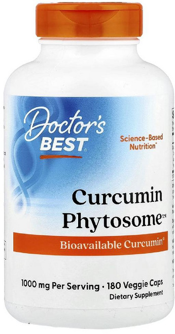 Doctor's Best 커큐민 파이토솜 1 000mg 베지 캡슐 180정(캡슐당 500mg), 180정, 1개