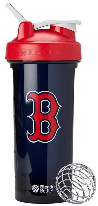 BlenderBottle 셰이커 보틀 프로 시리즈 단백질 쉐이크 및 운동 전 사용에 적합 828ml(28온스) 레드/블루 (보스턴 레드 삭스), 보스턴 레드 삭스, 28 Ounces, 1개 - 쿠팡