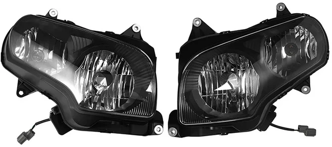 납품전문 혼다 골드윙 1800 2001-2017 용 오토바이 전조등 램프 어셈블리, 02 Black