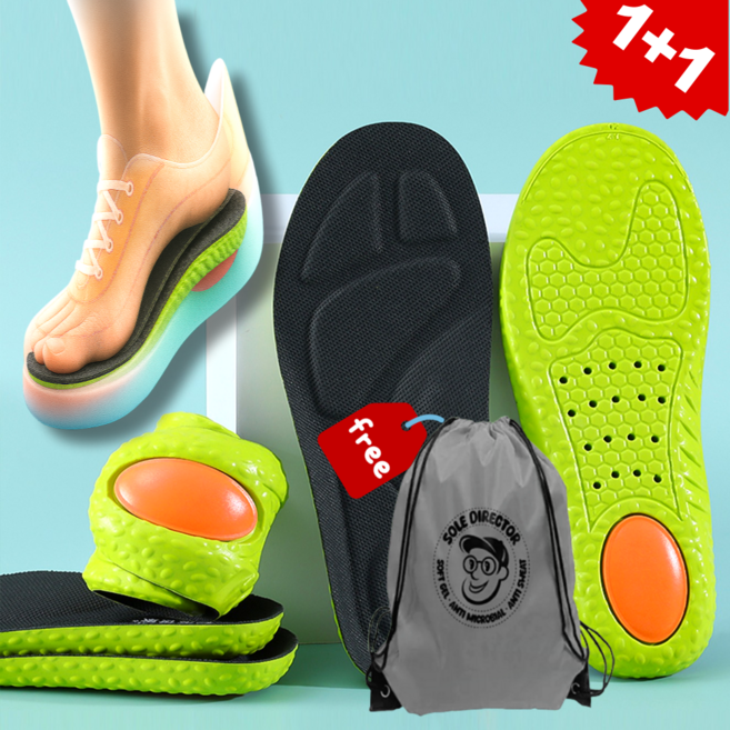 깔창감독 족저근막염 아치서포트 쿠션 깔창 운동화 구두 공용 인솔 1+1
