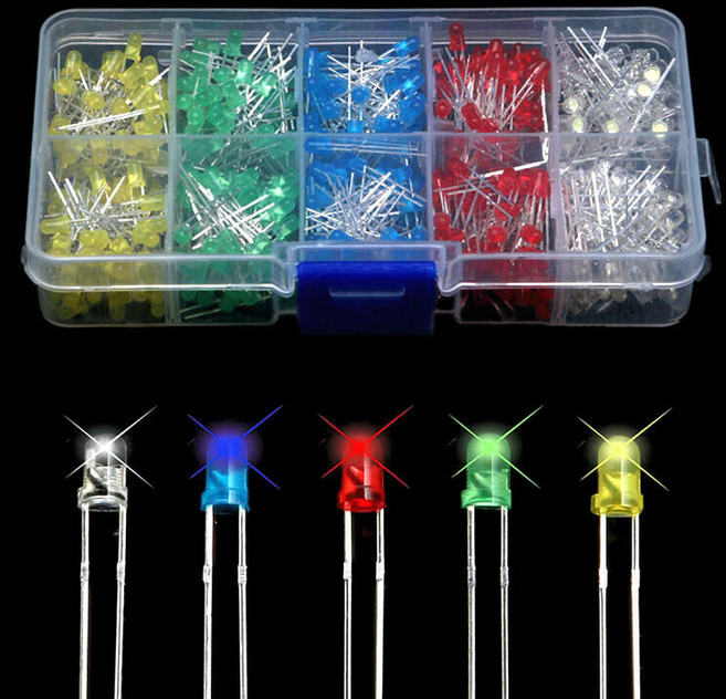 아두이노 3파이 LED 500P 키트 발광다이오드 LED소자, 1개