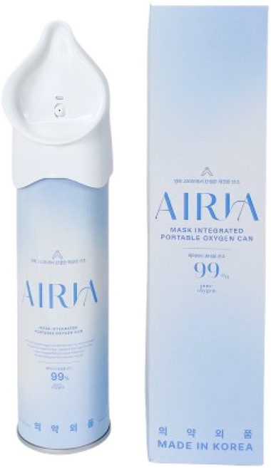[5.9L 고농도] 에어리아 휴대용 산소캔 655ml, 4개