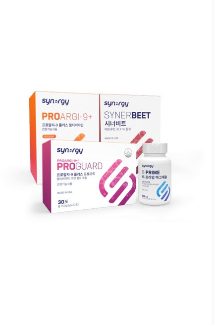 시너지 원팩주스 (비프라임 포함), 4개, 1박스/30포, 30정