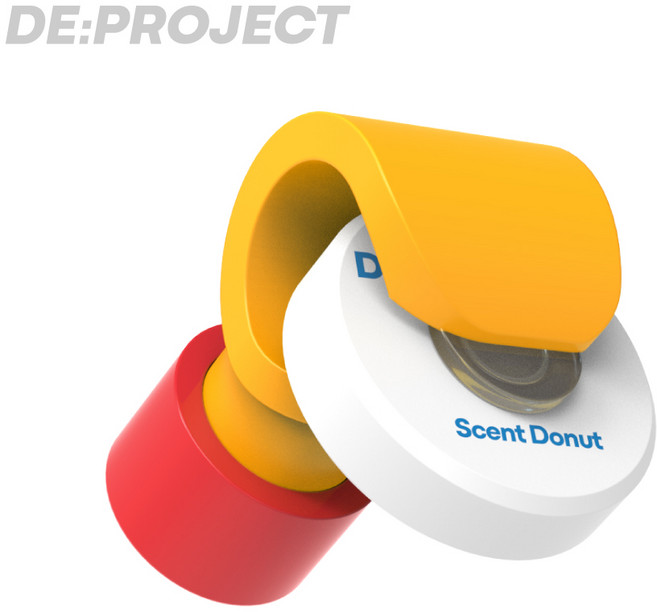 디프로젝트 키덜트 새차선물 도넛맨 차량용 방향제 자동차 디퓨저, 수풀림