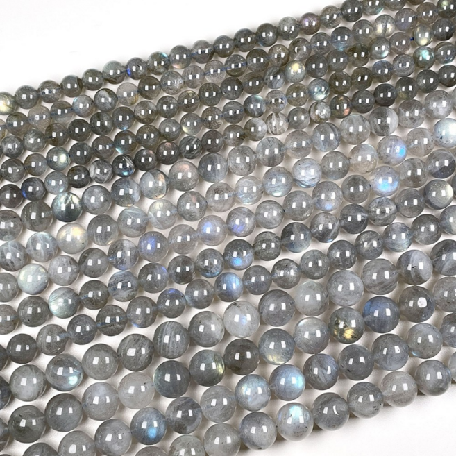 레브라도라이트 천연석 잠재력 재물 보호 금전운 상승 1줄 8mm 원석 재료, 라브라도라이트  8MM, 1개