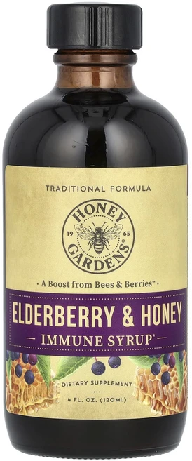 Zand 이뮨 시럽 엘더베리 & 꿀 120ml(4fl oz), Zand이뮨시럽엘더베리꿀120ml4floz, 1개, 120ml - 쿠팡