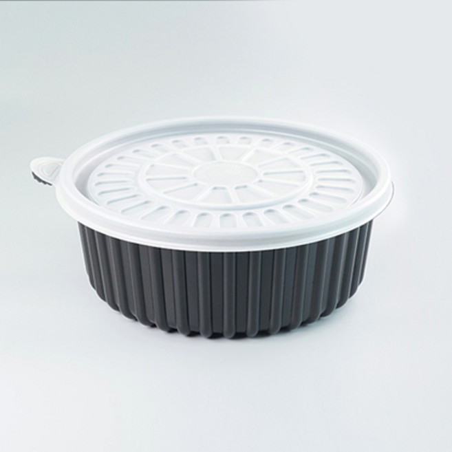 씨앤몰 일회용 탕용기 BF 225파이 소 흑색, 1개, 100세트