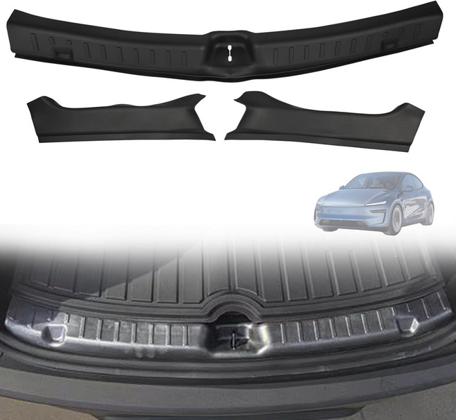 Model Y 2025 리프레시 리어 범퍼 TPE 트렁크 도어 실 스트립 프로텍터와 호환되는 및 사이드 가드 프로텍터 커버