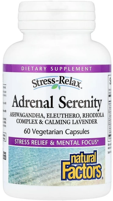 네츄럴팩터스 스트레스 릴렉스 어드레날 세레니티 베지캡슐 60정, 1개 - 쿠팡