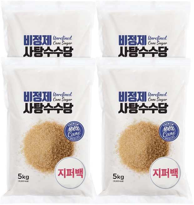 미트폴 비정제 원당 에이파크, 4개, 5kg