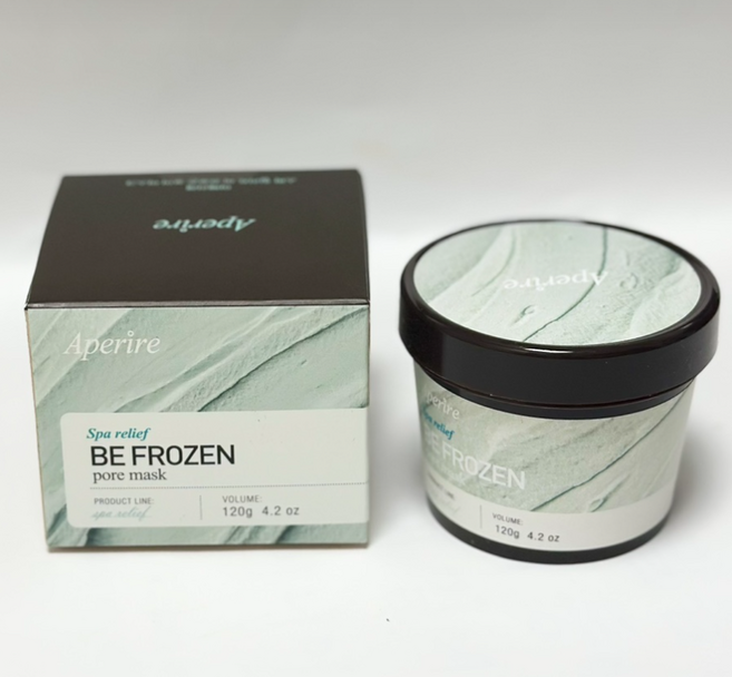 아페리레 비 프로즌 빙하토 모공팩 쿨링모공팩 저자극 아페리레 비 프로즌 포어 마스크, 120g, 1개
