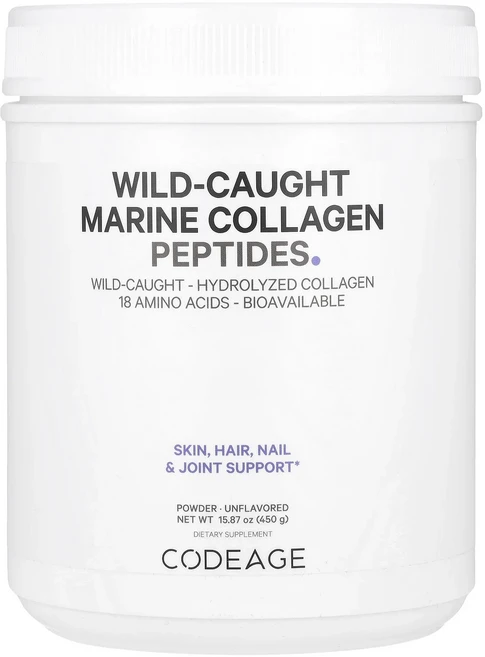 Codeage 자연산 해양 콜라겐 펩타이드 분말 무맛 450g(15.87oz), Codeage자연산해양콜라겐펩타이드분말무맛450g158, 450g, 1개 - 쿠팡