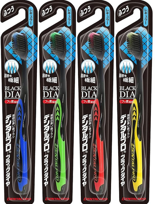 덴탈프로 블랙다이아 초극세모 레귤러 보통 4개 세트, 1개