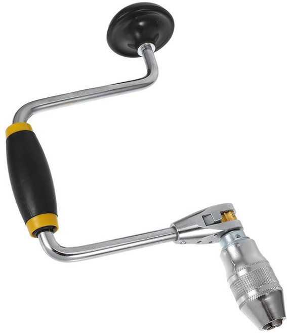 프레티줌 핸드 펀치 목공 비트 브레이스 스틸 수동 드릴로 보석을 쉽게 조작할 수 있습니다