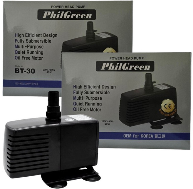 필그린 수족관 유체수중펌프 BT-30, 2개