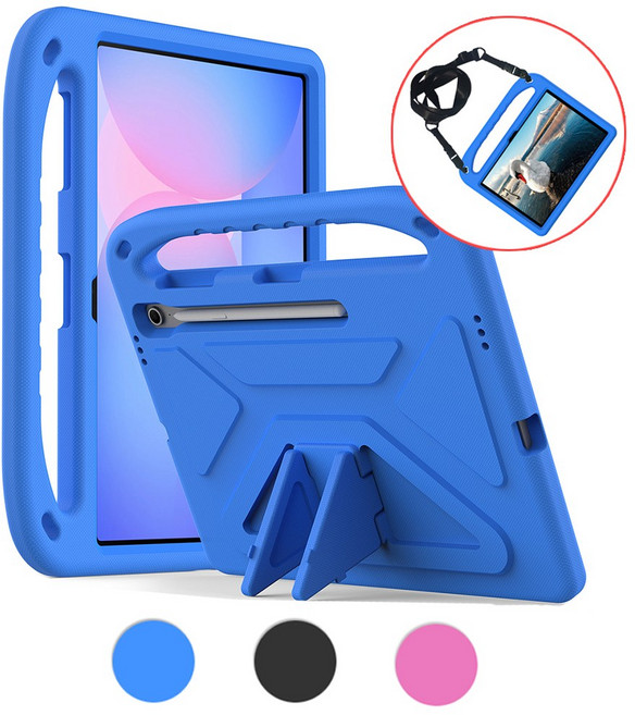 갤럭시탭 S10 FE 플러스 에바폼 케이스 갤탭 커버 13.1인치 SM-X620 X626, 블루, 1개