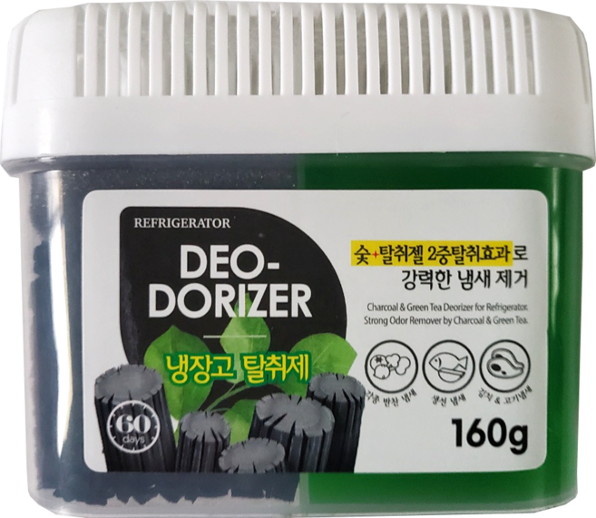 허브스토리 참숯 이중 냉장고 탈취제 160g*3개, 160g, 3개