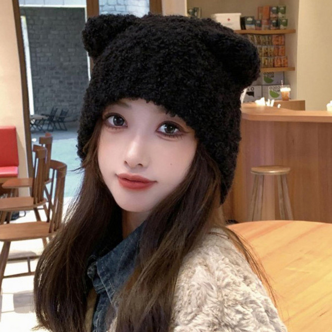 뽀글이 양털 보넷 벙거지 모자 보닛 버킷햇 귀도리 곰돌이 털모자