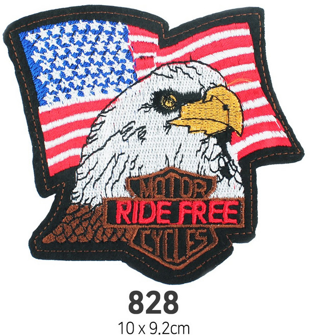 와펜 DIY 자수 패치 와펜모음 열부착식와펜, 4개, 와펜 패치 828번