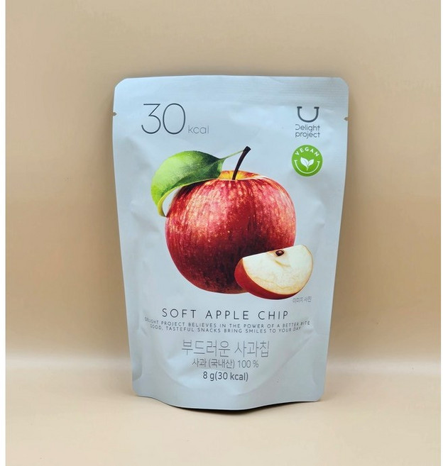 딜라이트 프로젝트 부드러운 사과칩, 5개, 8g