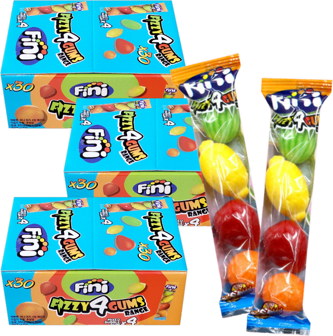 피니 피지 과일모양껌, 600g, 3개