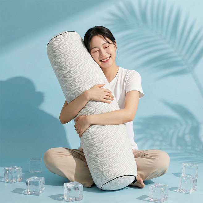 조은자리 안고자는 원형 바디필로우 커버 대형 롱 쿠션 먼지없는 긴 베개 커버, 1, 10 듀라론 냉감 커버