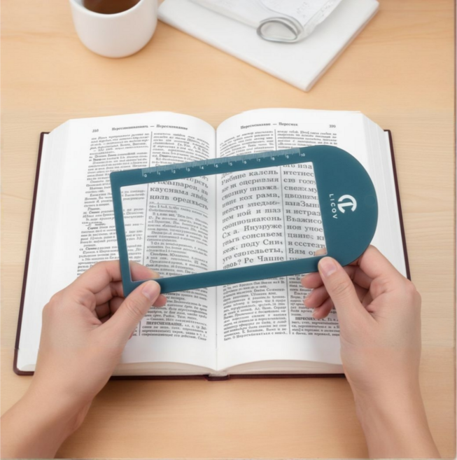 휴대용 돋보기 확대경 노안용 독서용 선물용 3배율, 1세트, HG165-80