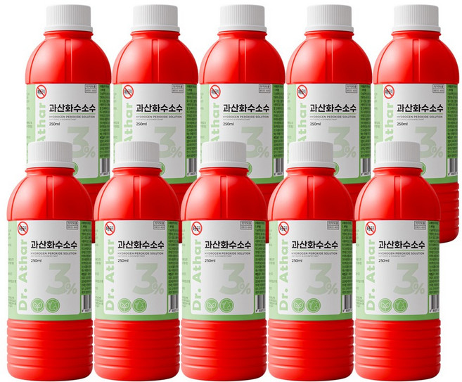 닥터아타르 과산화수소수, 10개, 250ml