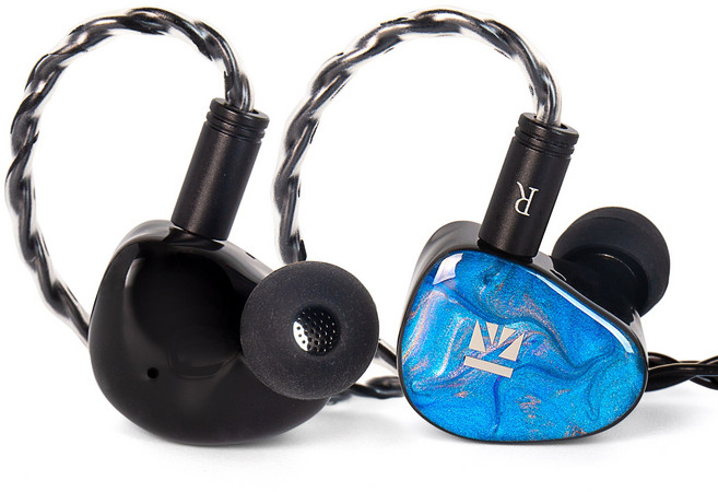 Keephifi KBEAR KB02 코일 골전도 하이브리드 구동 HIFI 이어폰, 미스티 블루