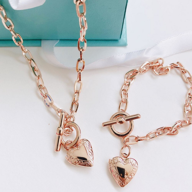 작은 팬던트 토글바 목걸이 (팔찌 추가 가능 사진을 넣을 수 있어요)