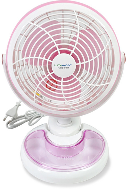 유니맥스 클립형 탁상 선풍기 클립팬 미니 집게 선풍기, 핑크, UMF-15081C