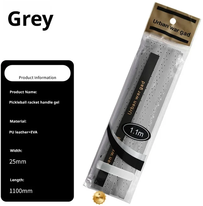 피클볼 핸들 랩 강력한 보호 커버 땀 흡수 논슬립 젤 라켓 그립 액세서리, 07 Grey