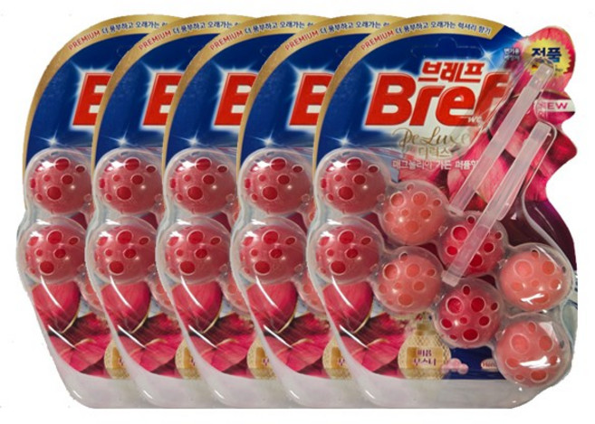 브레프 디럭스 매그놀리아 가든 퍼퓸 변기세정제, 50g, 10개