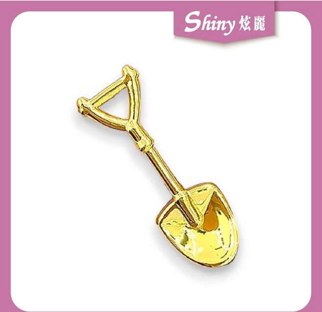 炫麗 9999純金 6D黃金擺件 金鏟子
