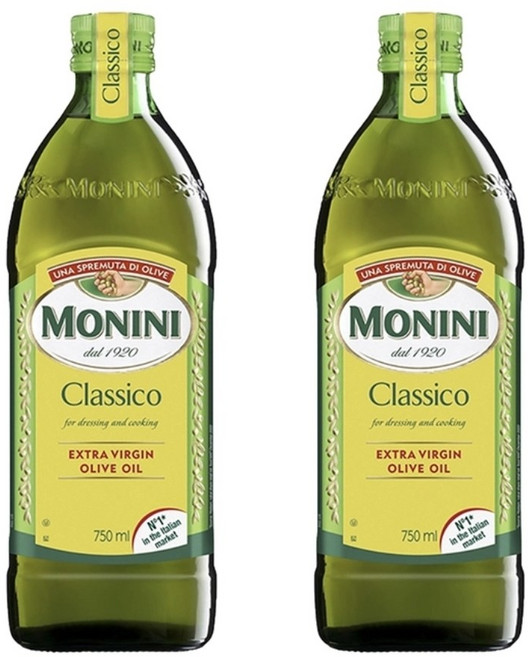 모니니 클라시코 엑스트라버진 올리브오일, 750ml, 2개