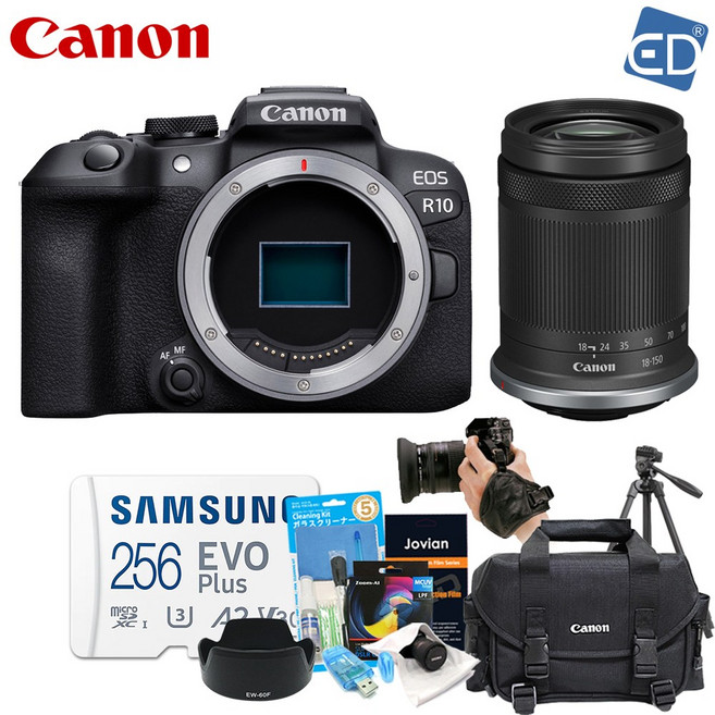 캐논 정품 EOS R10 + RF S18-150mm 렌즈킷+512GB 10종 풀패키지 /ED, 01 캐논정품 R10+RF S18-150mm KIT
