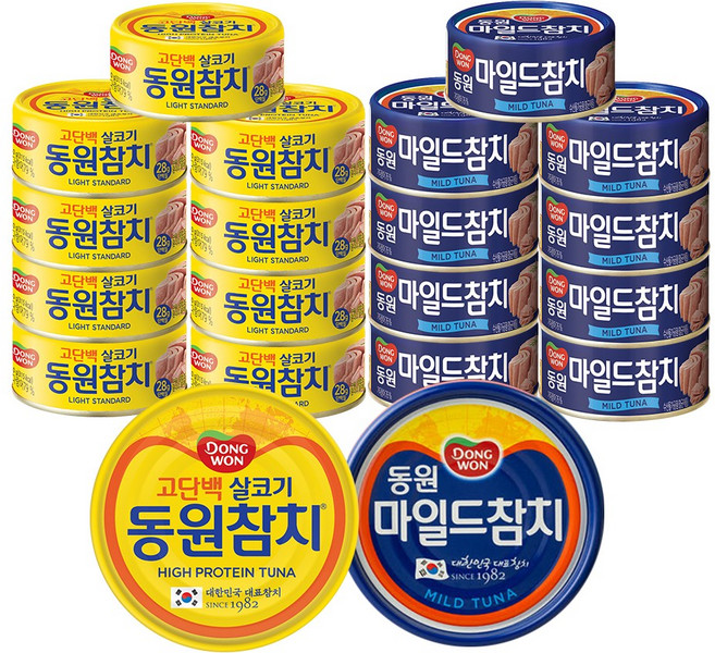 동원참치 150g (살코기10P+마일드10P), 1세트, 3kg