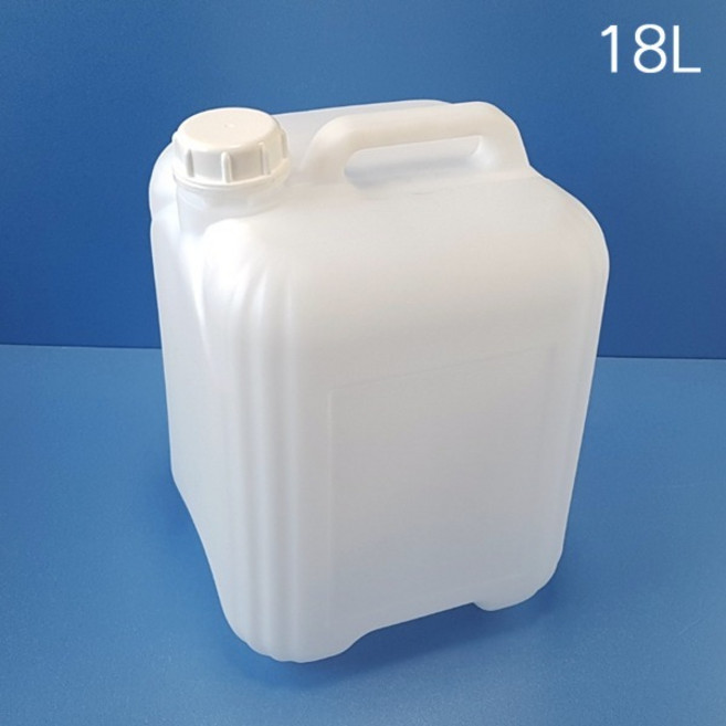 18L 말통 반투명 [낱개] 사각말통 소스통 액젓통 편백수통 세정제통 증류수통 간장통 석유통 약수통 석유통 화공약품용기, 말통 펌프, 1개