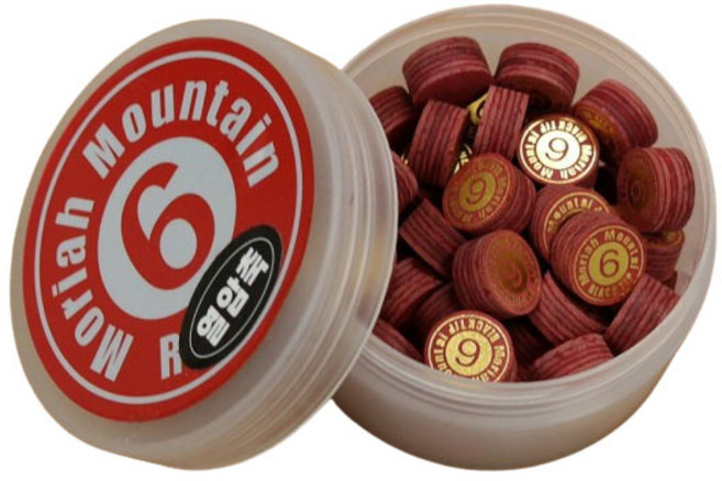 금남당구재료 모리마운틴 6겹팁 열압축 레드 / 개인선수용팁 개인용팁 당구팁 당구큐팁 당구용품 당구재료 당구용품팁 당구큐팁 당구개인팁 개인팁 다이아몬드 뉴사사키곡면 다이아몬드블랙, 1개