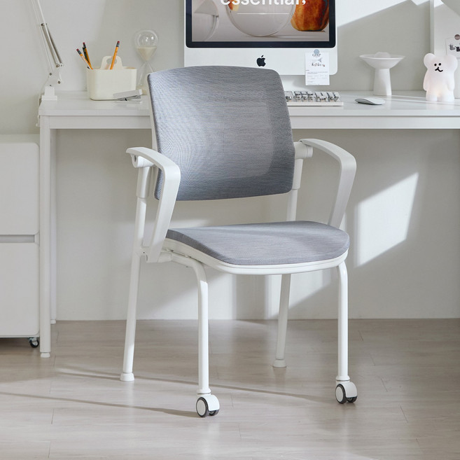 (빠른배송+10만원즉시할인) 홈리 노트르 포커스 풀메쉬 서울대 허리편한 학생 공부 사무용 컴퓨터 책상 의자, 노트르 포커스_그레이 (MC00006)