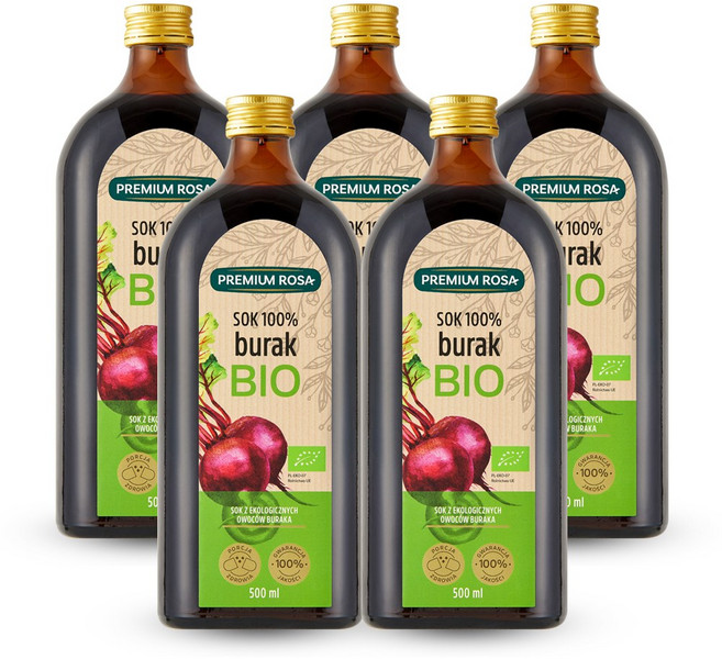 프리미엄로사 유기농 레드비트 원액 100% 건강즙 500ml, 5개