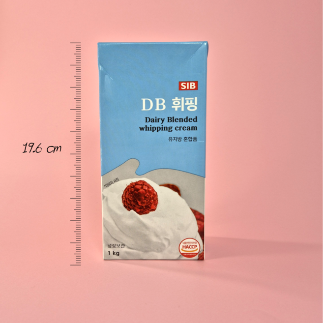 선인 냉장 DB 휘핑크림 1L x 12개 생크림 (아이스박스무료), 1kg