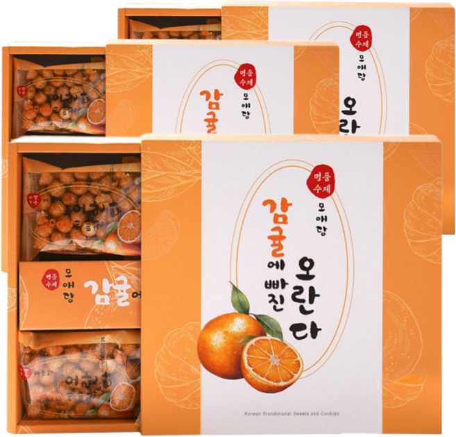 [엄마가오란다] 감귤에 빠진 오란다 수제강정 선물형, 3박스, 276g