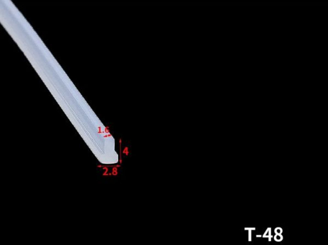 주방 틈새 커버 곰팡이 가스레인지 가드 방수 싱크대 틈 막이 실리콘 테이프 T형 씰링 스트립 자동차 고무 도장 내유성 얼룩 방지 스토브 갭 블랙 화이트 투명 1 m 2 3m, 1M, T-48, 1개