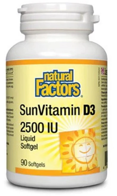 Natural Factors 비타민D3 2500IU 영양제 2배강도 Vitamin D 2500IU 90정, 1개 - 쿠팡